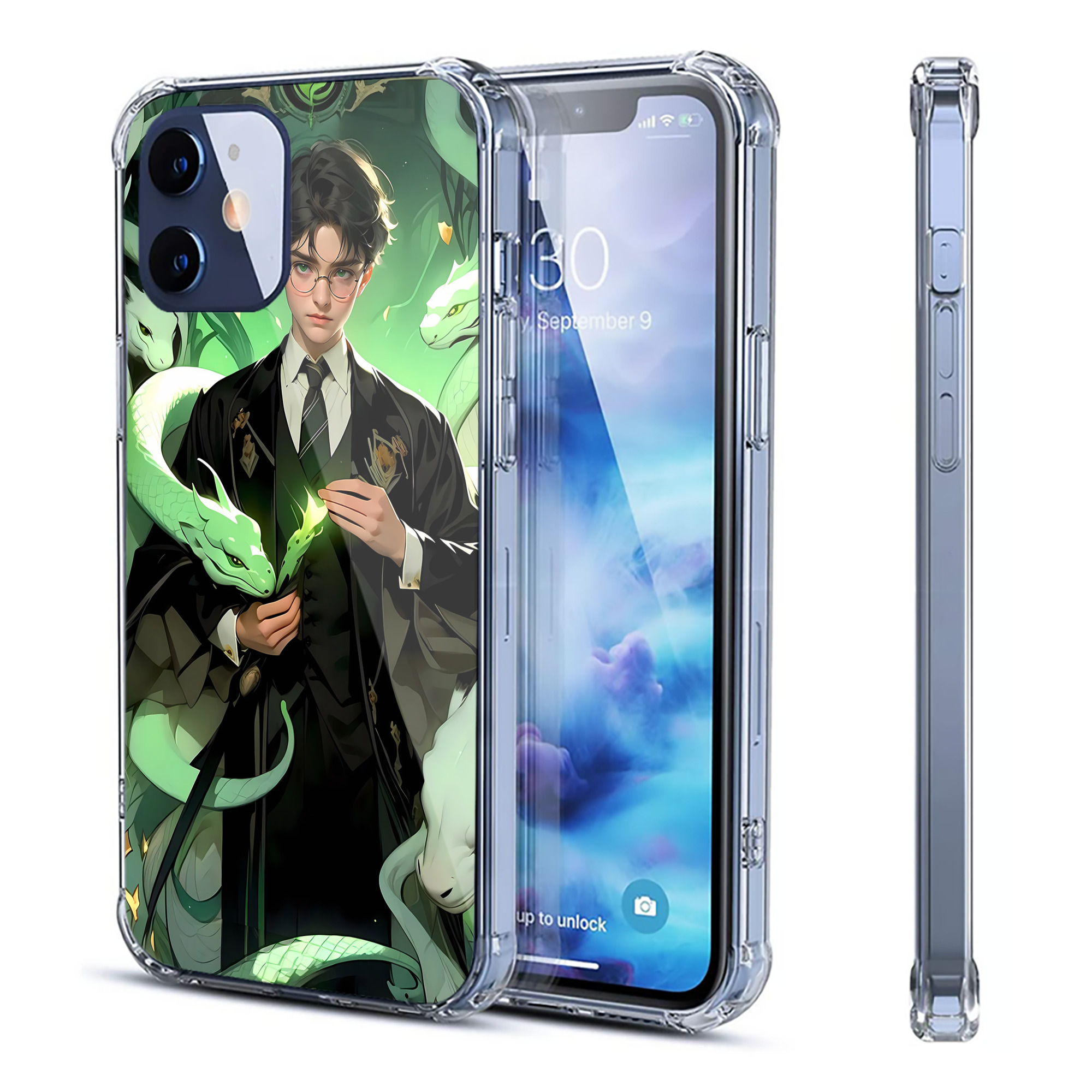（画像用） Harry Potter ハリー・ポッターシリーズ 【iPhone 12シリーズ対応】透明スマホケース（クリアソフトケース）